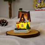 Christmas House Integrated LED Polyresin Indoor Outdoor