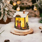 Christmas House Integrated LED Polyresin Indoor Outdoor