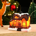 Christmas House Integrated LED Polyresin Indoor Outdoor