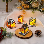 Christmas House Integrated LED Polyresin Indoor Outdoor
