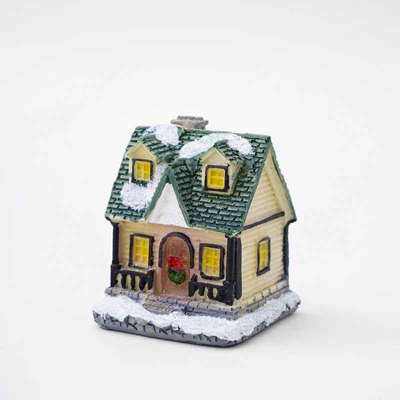 Christmas House Integrated LED Polyresin Indoor Outdoor