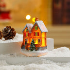 Christmas House Integrated LED Polyresin Indoor Outdoor