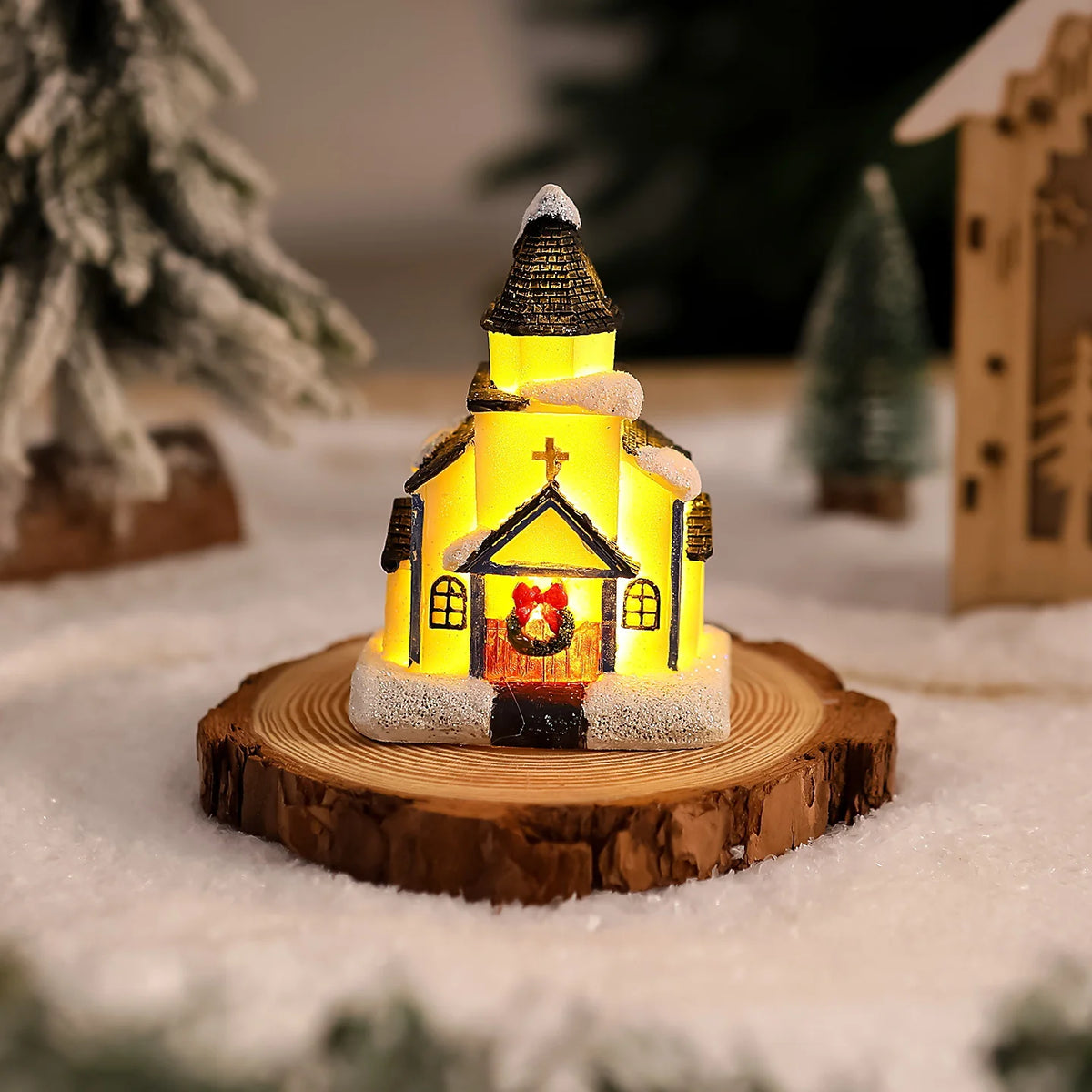 Christmas House Light Handcrafted Soft Glow Weatherproof
