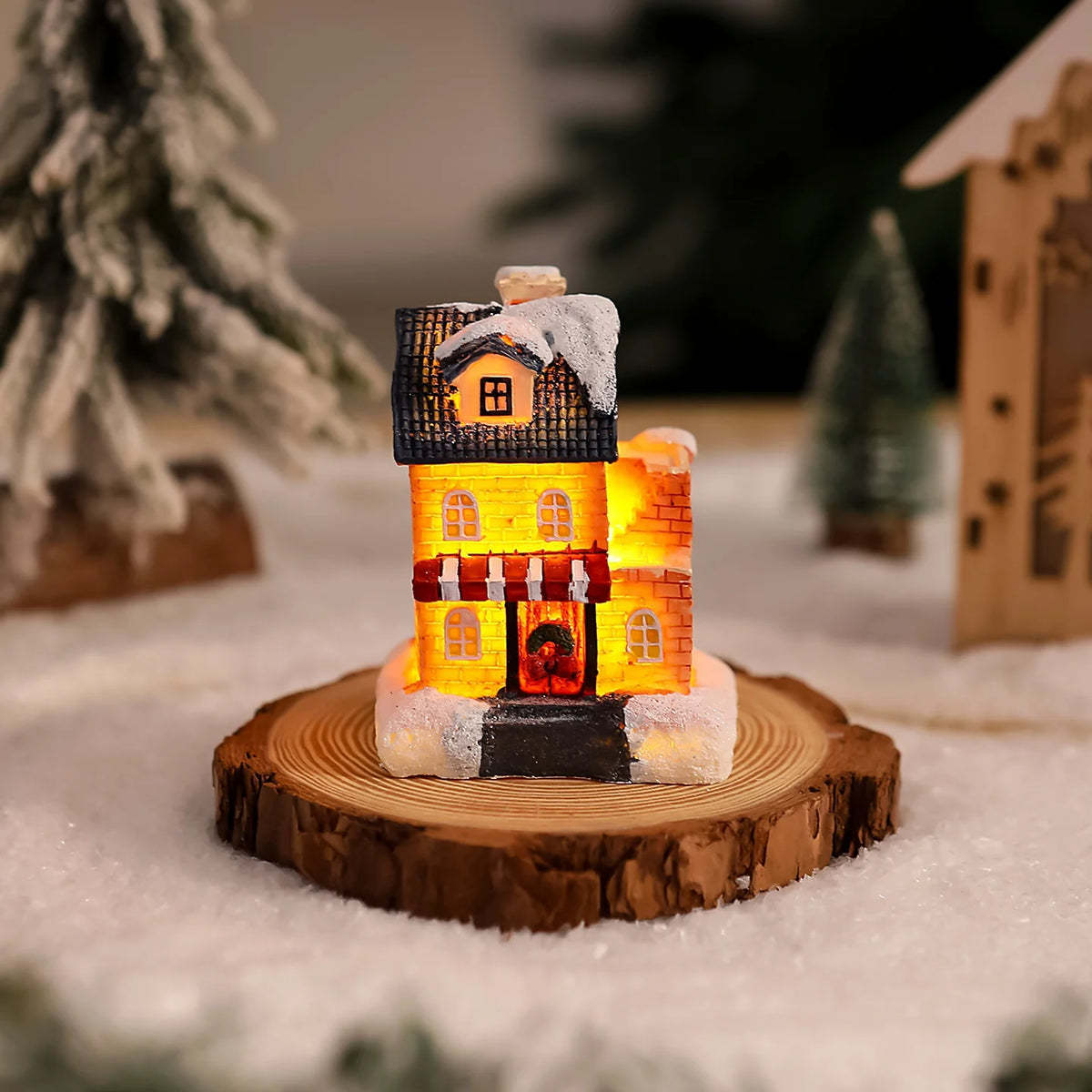 Christmas House Light Handcrafted Soft Glow Weatherproof