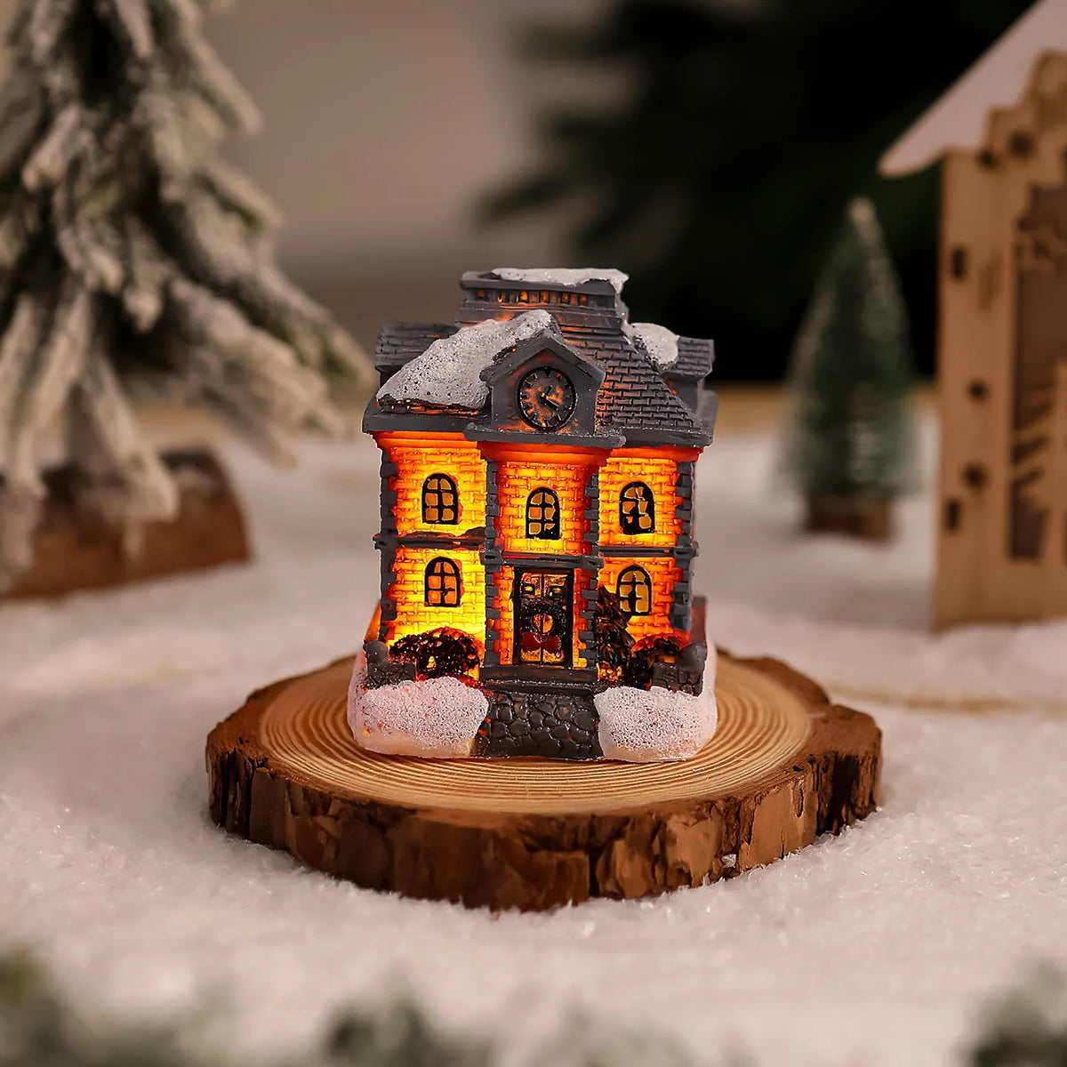 Christmas House Light Handcrafted Soft Glow Weatherproof