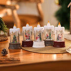 Christmas Lantern Animated Santa LED & Battery-Free