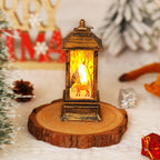 Christmas Lantern Animated Santa Warm LED Tabletop Decor