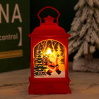 Christmas Lantern Animated Santa Warm LED Tabletop Decor