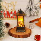 Christmas Lantern Animated Santa Warm LED Tabletop Decor