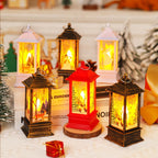 Christmas Lantern Animated Santa Warm LED Tabletop Decor