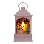 Christmas Lantern Animated Santa Warm LED Tabletop Decor