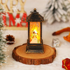 Christmas Lantern Animated Santa Warm LED Tabletop Decor