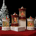 Christmas Lantern Animated Snow Scenes Battery-Free