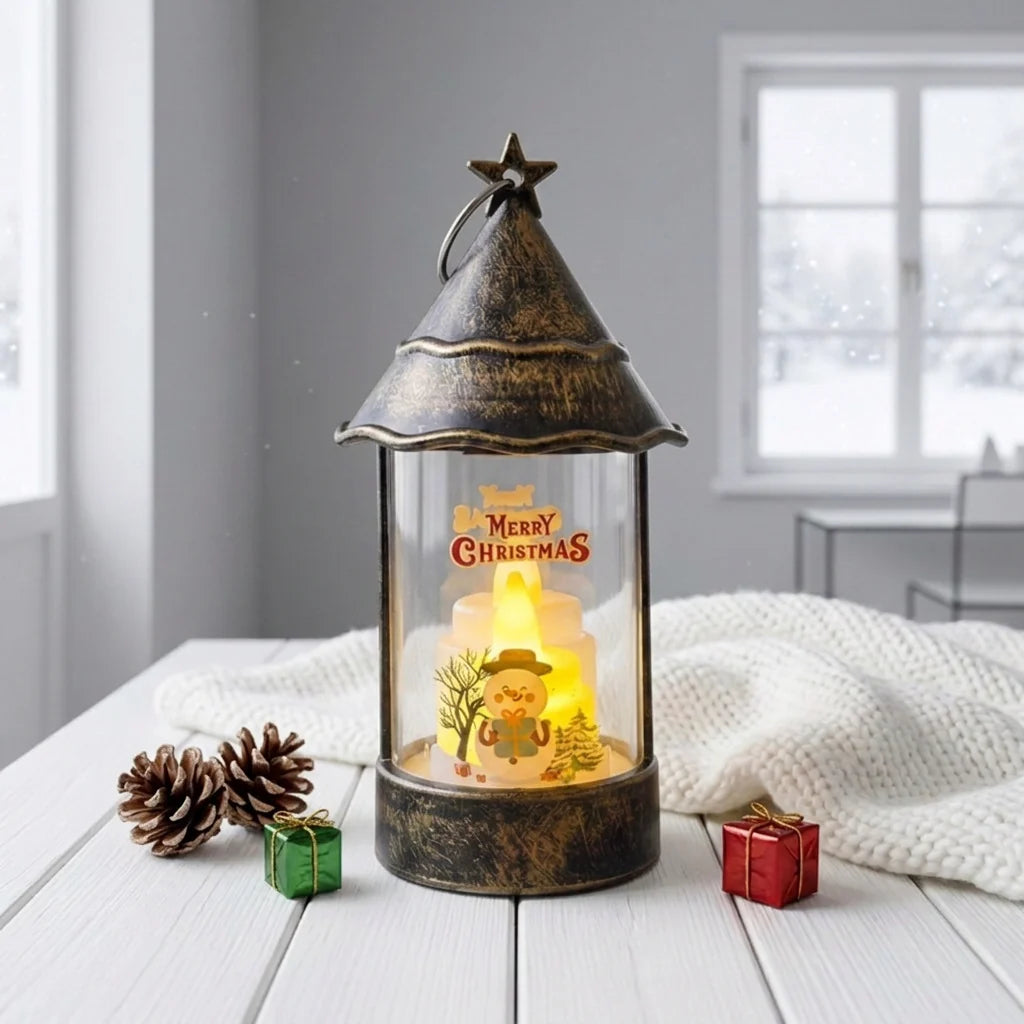Christmas Lantern Battery-Operated LED Lightweight