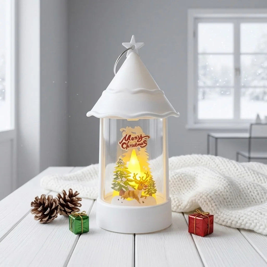 Christmas Lantern Battery-Operated LED Lightweight