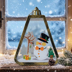 Christmas Lantern Durable Plastic Indoor & Outdoor Warm Glow