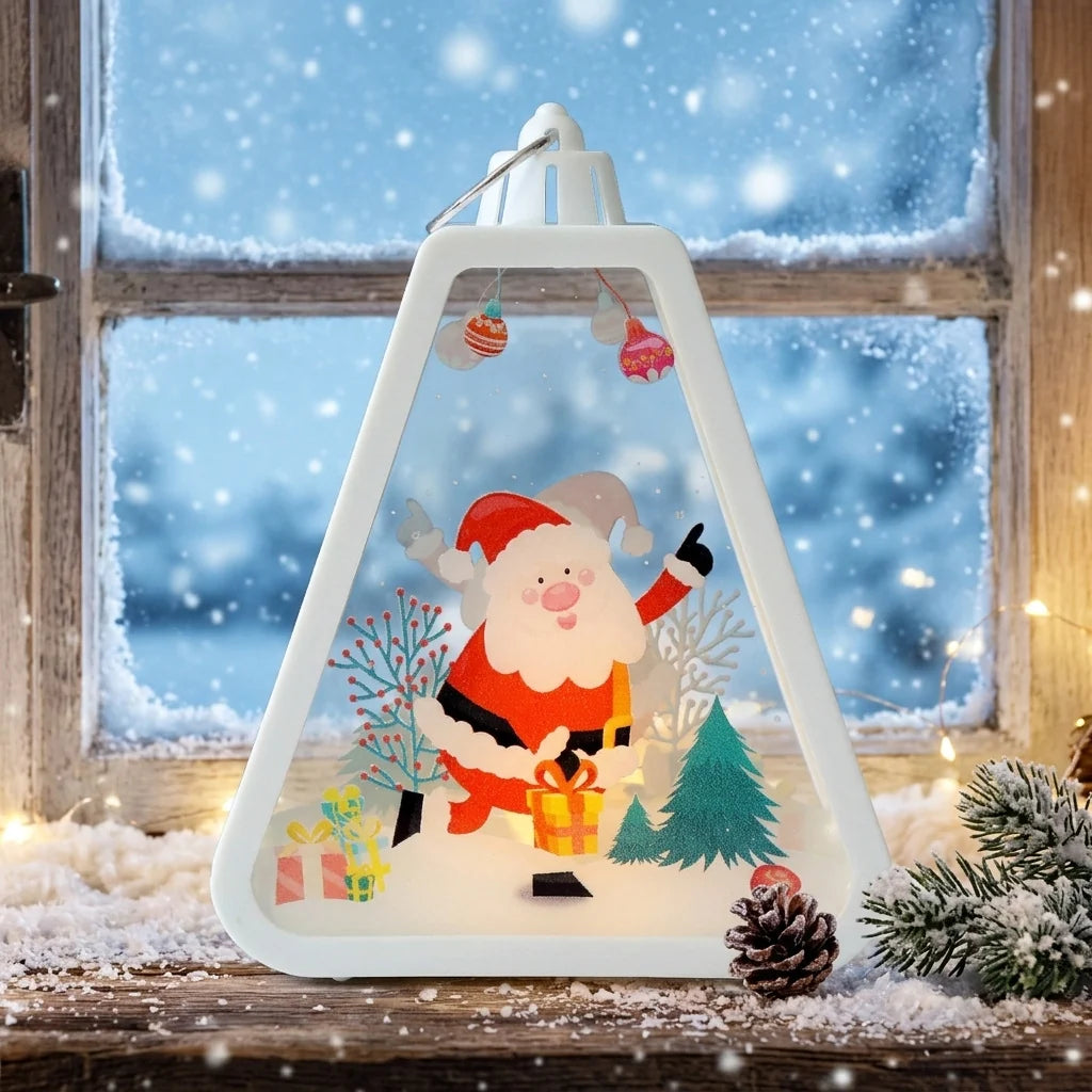 Christmas Lantern Durable Plastic Indoor & Outdoor Warm Glow