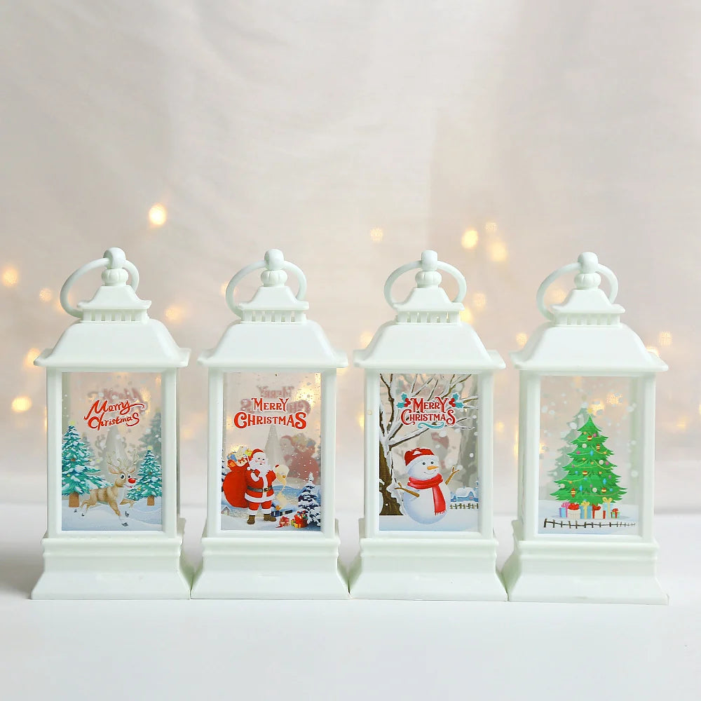 Christmas Lantern Durable Plastic LED Indoor & Outdoor