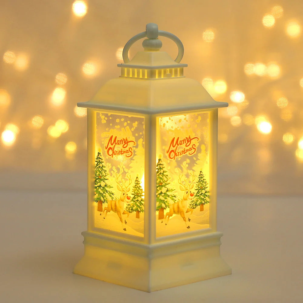 Christmas Lantern Durable Plastic LED Indoor & Outdoor