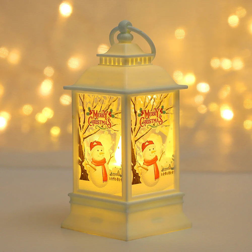 Christmas Lantern Durable Plastic LED Indoor & Outdoor