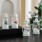 Christmas Lantern Energy-Efficient LED Durable Plastic & Glass