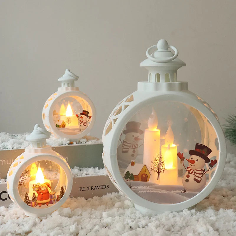 Christmas Lantern Energy Efficient LED Flicker Indoor Outdoor