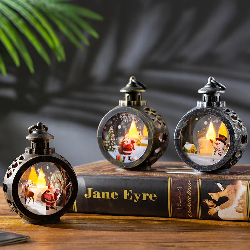 Christmas Lantern Energy Efficient LED Flicker Indoor Outdoor