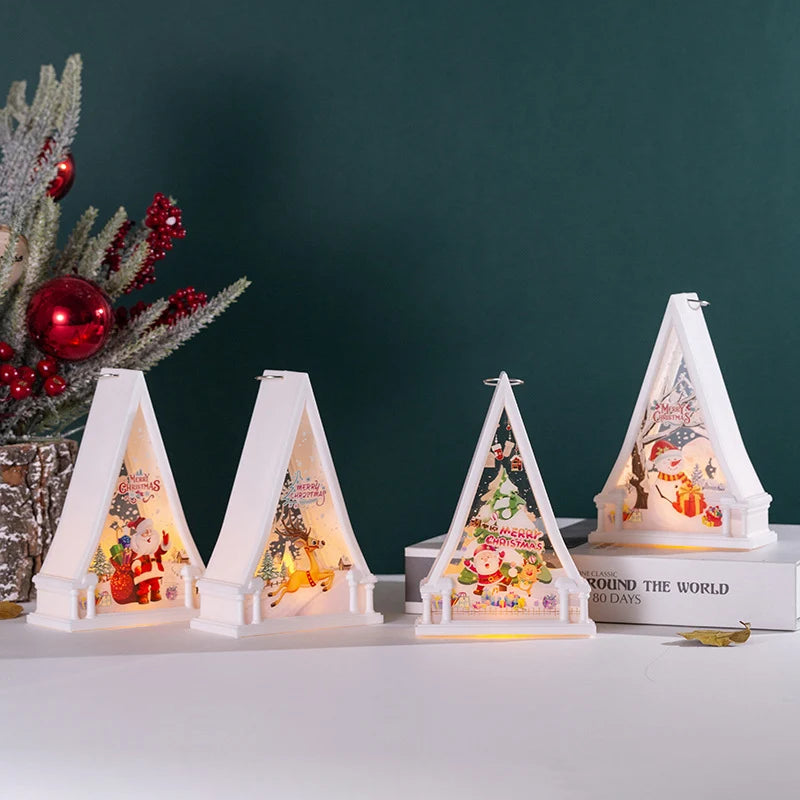 Christmas Lantern Energy-Efficient LED Snowman Indoor & Outdoor