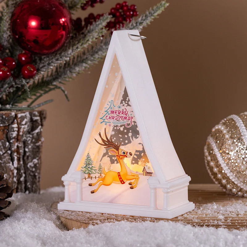 Christmas Lantern Energy-Efficient LED Snowman Indoor & Outdoor