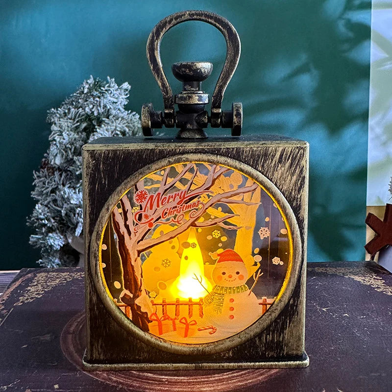 Christmas Lantern Flameless LED Indoor Festive Motifs