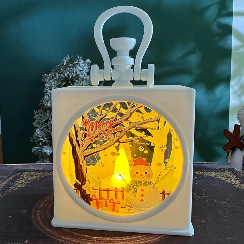 Christmas Lantern Flameless LED Indoor Festive Motifs