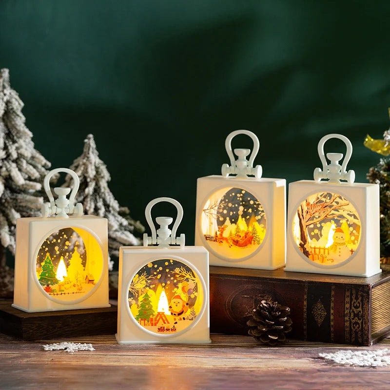 Christmas Lantern Flameless LED Indoor Festive Motifs