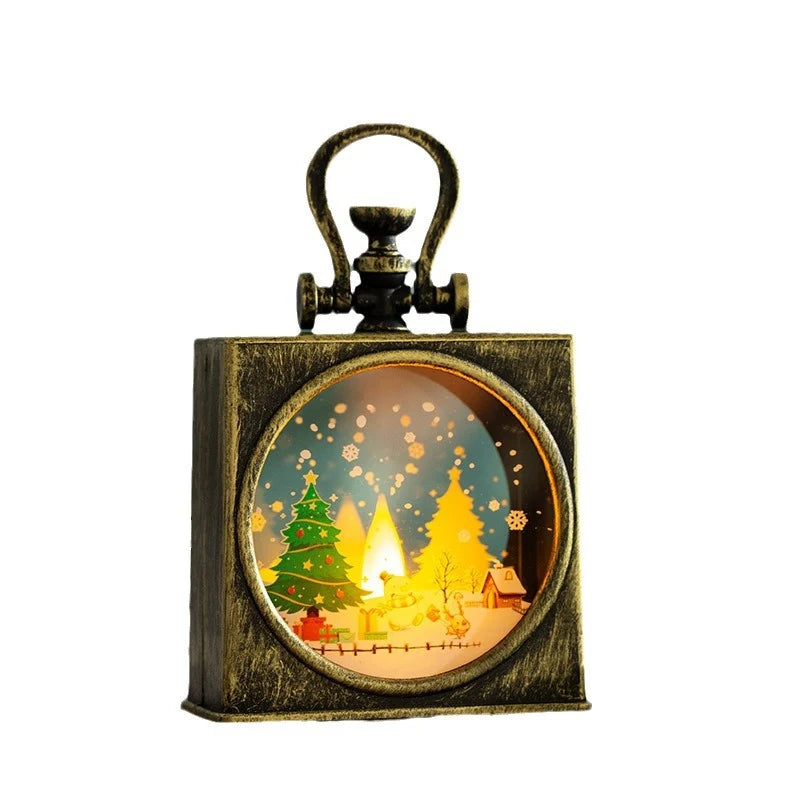 Christmas Lantern Flameless LED Indoor Festive Motifs