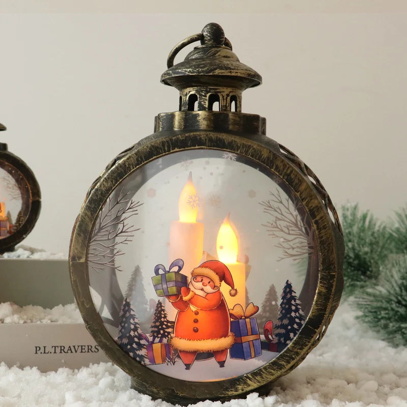 Christmas Lantern Flickering LED Cable-Free Indoor & Outdoor