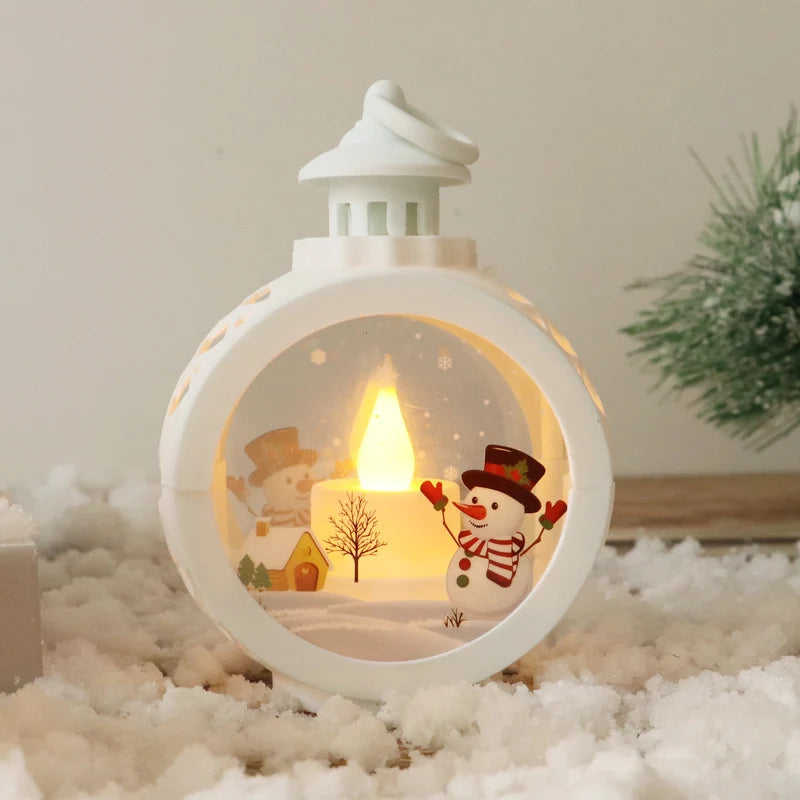 Christmas Lantern Flickering LED Cable-Free Indoor & Outdoor
