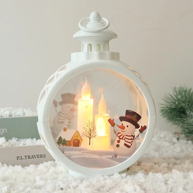Christmas Lantern Flickering LED Cable-Free Indoor & Outdoor
