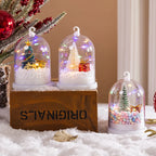 Christmas Lantern Glass Dome & Warm White LED