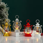 Christmas Lantern Glass & Metal Warm Glow