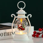 Christmas Lantern Glass & Metal Warm Glow