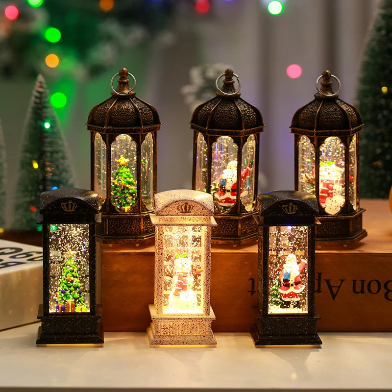 Christmas Lantern Handcrafted Motifs Moving Scenes Gentle Light