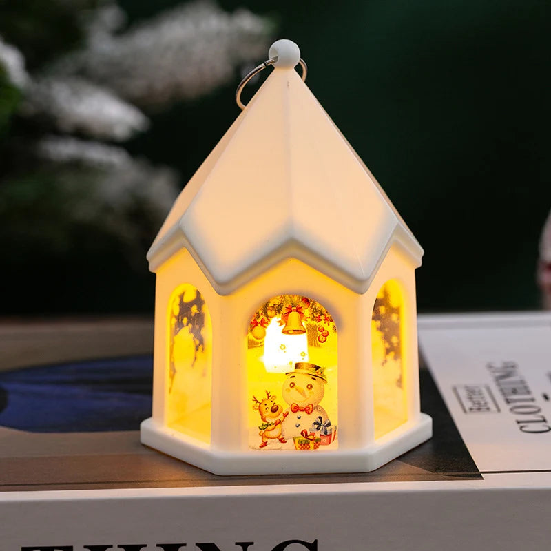 Christmas Lantern House-Shaped Flameless LED