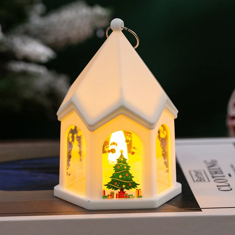 Christmas Lantern House-Shaped Flameless LED