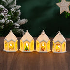 Christmas Lantern House-Shaped Flameless LED
