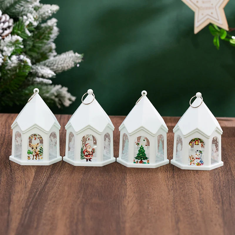 Christmas Lantern House-Shaped Flameless LED