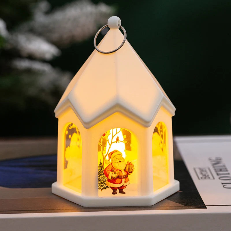 Christmas Lantern House-Shaped Flameless LED