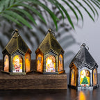 Christmas Lantern House-Shaped LED Flameless Warm Glow