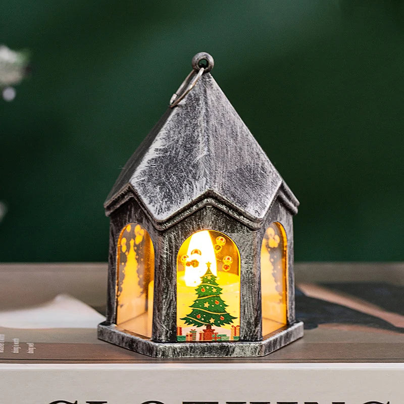 Christmas Lantern House-Shaped LED Warm Glow