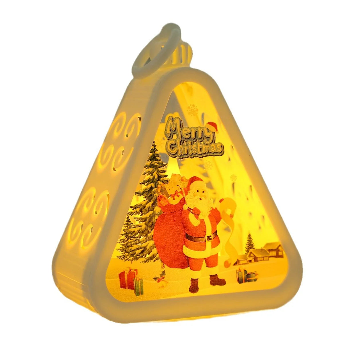 Christmas Lantern House-Shaped Warm LED Festive Motifs