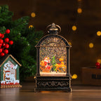 Christmas Lantern Illuminated & Musical Battery-Operated 12 Inch Hand-Painted