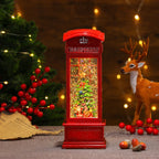 Christmas Lantern Illuminated & Musical Battery-Operated 12 Inch Hand-Painted